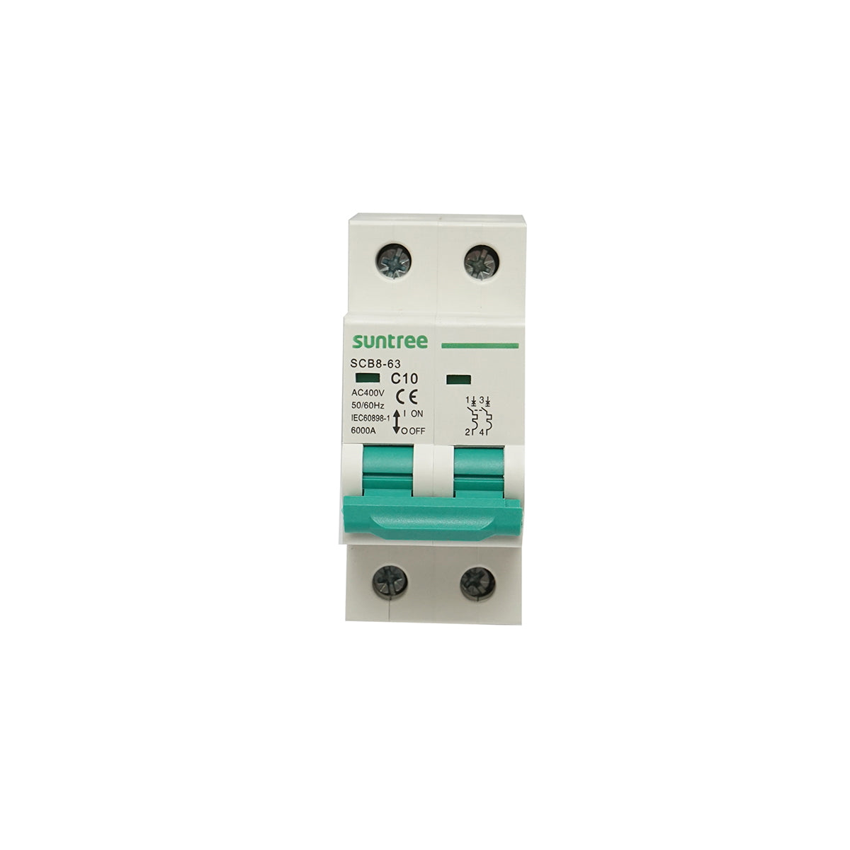Automatic circuit breaker 2P, 10A 400VAC Suntree